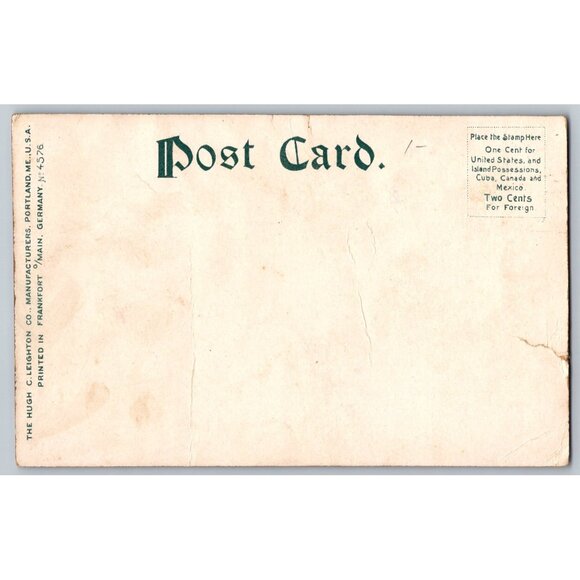 Vintage 1900s Fort McKinley Me. Main Guard House Postcard #1476 - Picture 2 of 2